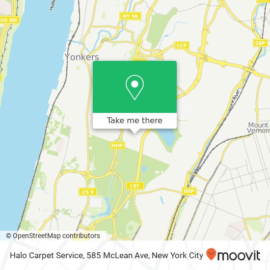 Mapa de Halo Carpet Service, 585 McLean Ave