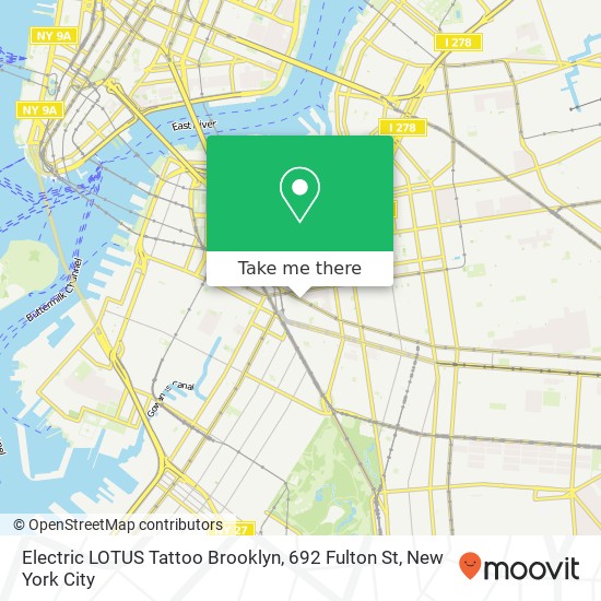 Electric LOTUS Tattoo Brooklyn, 692 Fulton St map