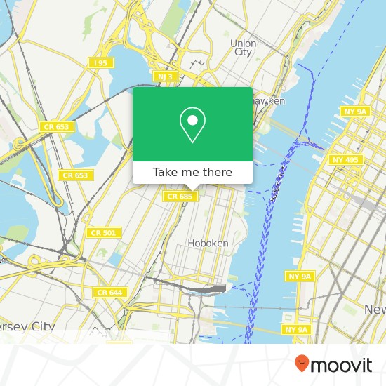 Mapa de 1220 Monroe St, Hoboken, NJ 07030