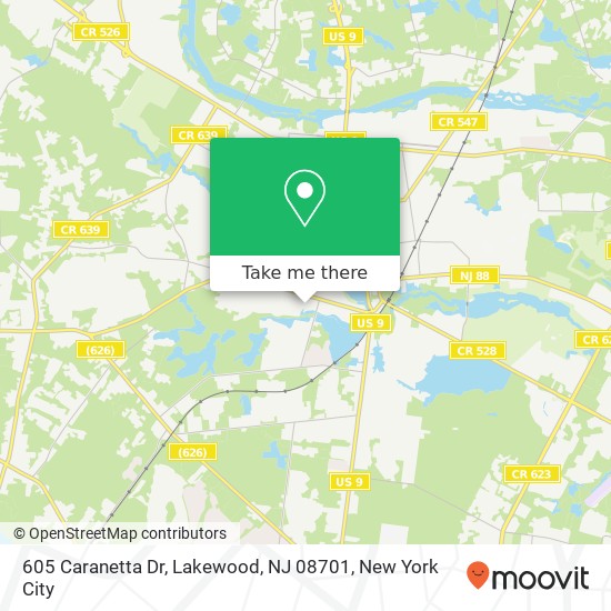 605 Caranetta Dr, Lakewood, NJ 08701 map