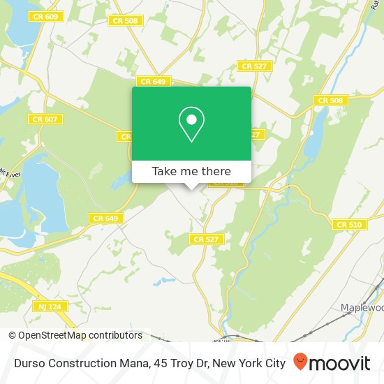 Durso Construction Mana, 45 Troy Dr map