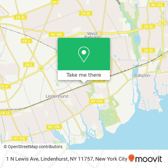 1 N Lewis Ave, Lindenhurst, NY 11757 map