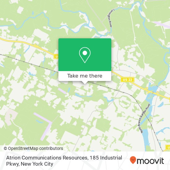 Atrion Communications Resources, 185 Industrial Pkwy map