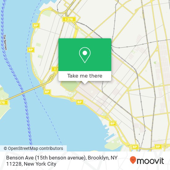 Benson Ave (15th benson avenue), Brooklyn, NY 11228 map