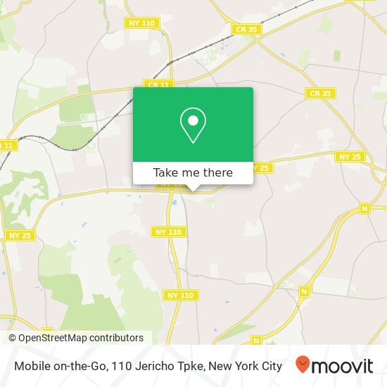 Mapa de Mobile on-the-Go, 110 Jericho Tpke