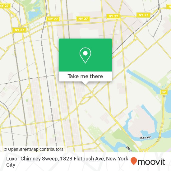 Mapa de Luxor Chimney Sweep, 1828 Flatbush Ave