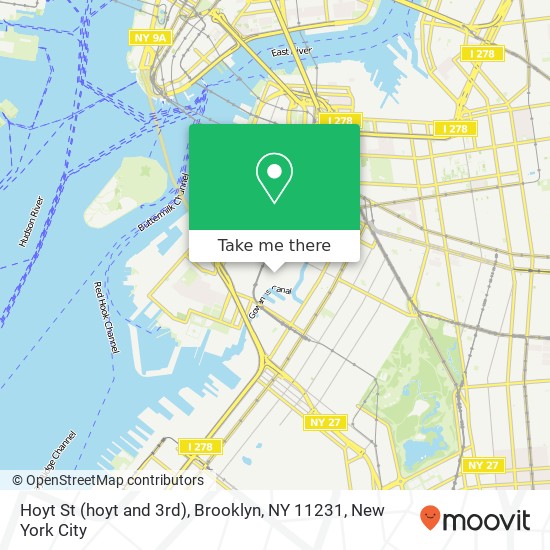 Hoyt St (hoyt and 3rd), Brooklyn, NY 11231 map