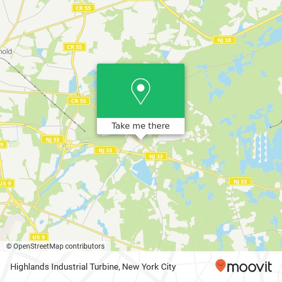 Highlands Industrial Turbine map