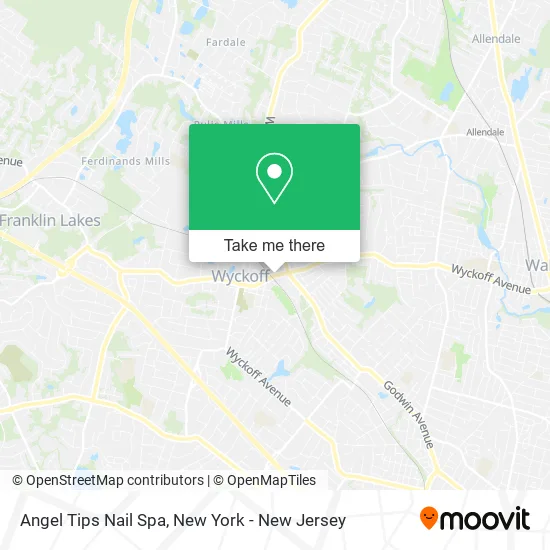 Angel Tips Nail Spa map