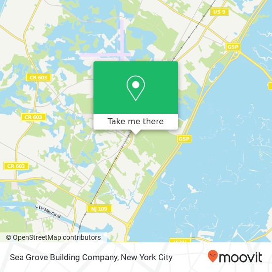 Sea Grove Building Company map