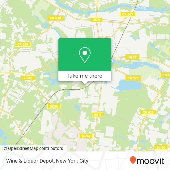 Mapa de Wine & Liquor Depot