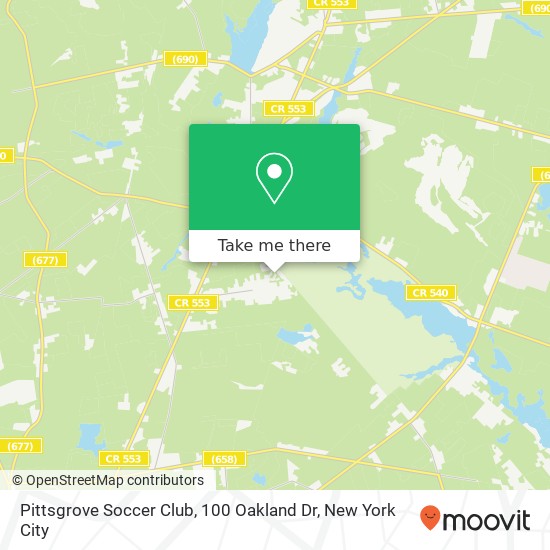 Pittsgrove Soccer Club, 100 Oakland Dr map