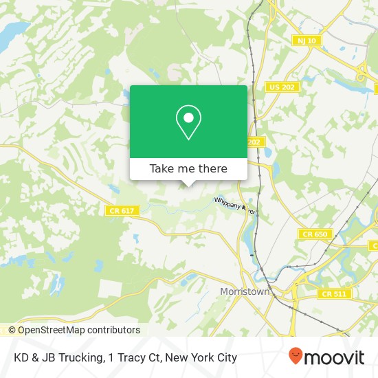 KD & JB Trucking, 1 Tracy Ct map