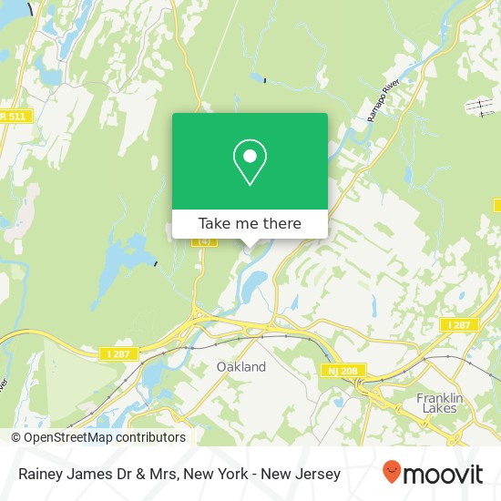 Rainey James Dr & Mrs, 71 Ramapo River Trce map