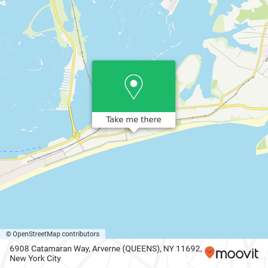 Mapa de 6908 Catamaran Way, Arverne (QUEENS), NY 11692