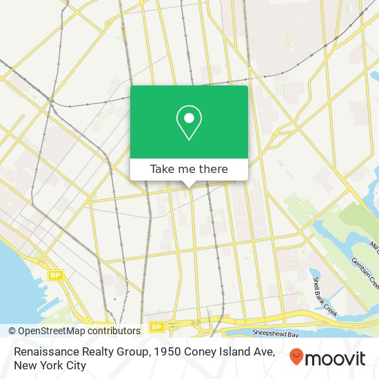 Renaissance Realty Group, 1950 Coney Island Ave map