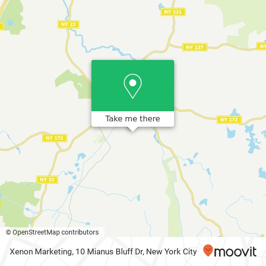 Mapa de Xenon Marketing, 10 Mianus Bluff Dr