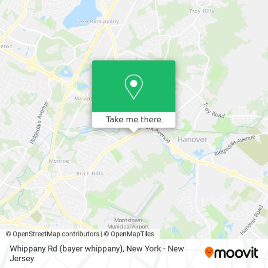 Mapa de Whippany Rd (bayer whippany)