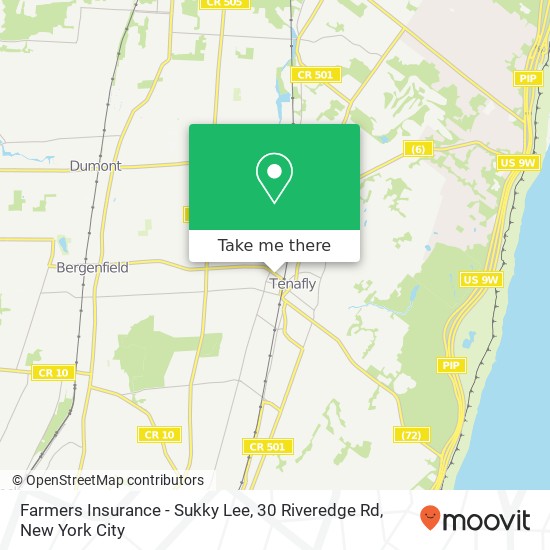 Mapa de Farmers Insurance - Sukky Lee, 30 Riveredge Rd
