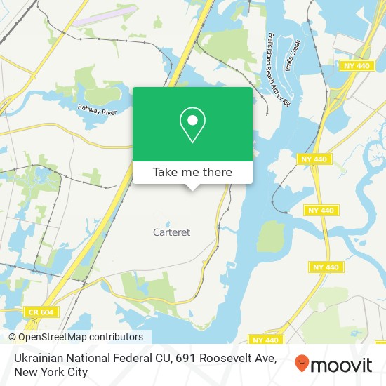 Ukrainian National Federal CU, 691 Roosevelt Ave map