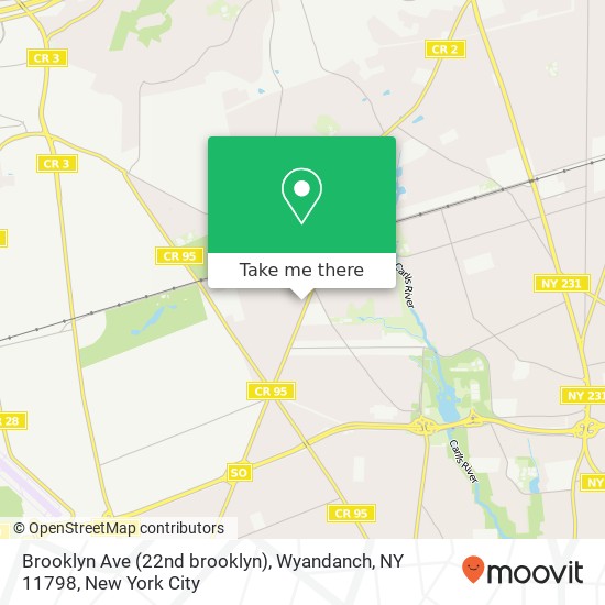 Brooklyn Ave (22nd brooklyn), Wyandanch, NY 11798 map