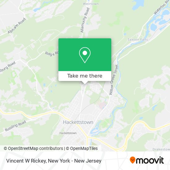 Vincent W Rickey map