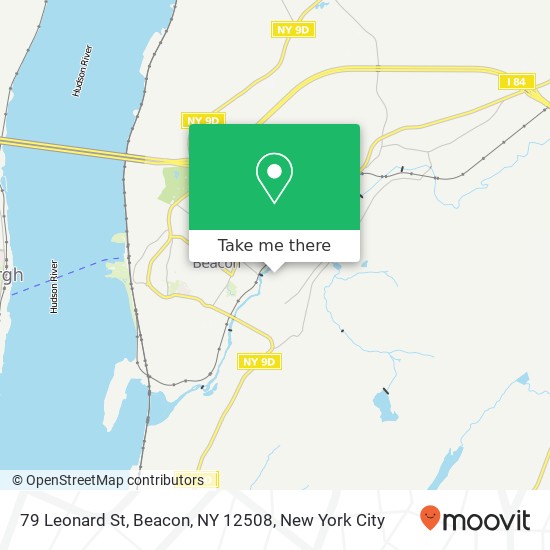 Mapa de 79 Leonard St, Beacon, NY 12508