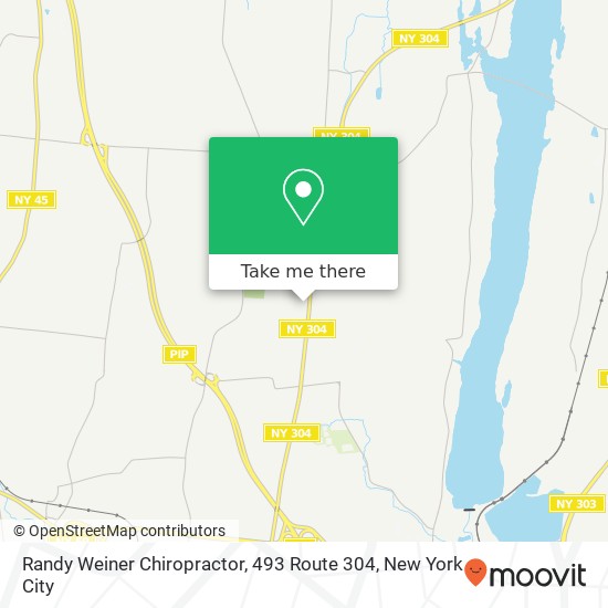 Mapa de Randy Weiner Chiropractor, 493 Route 304