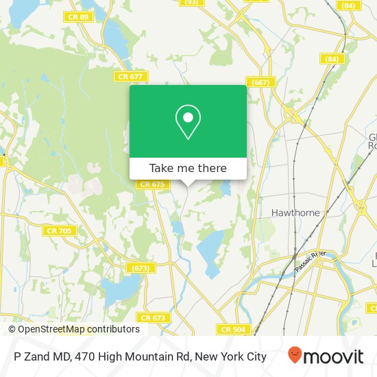 Mapa de P Zand MD, 470 High Mountain Rd