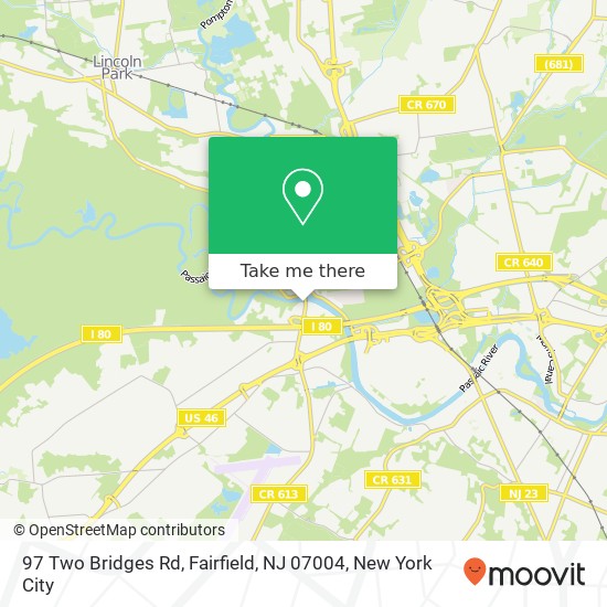 97 Two Bridges Rd, Fairfield, NJ 07004 map