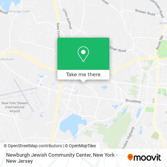 Mapa de Newburgh Jewish Community Center