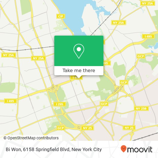 Bi Won, 6158 Springfield Blvd map