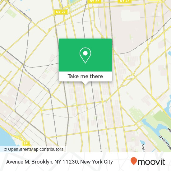 Mapa de Avenue M, Brooklyn, NY 11230