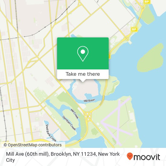 Mapa de Mill Ave (60th mill), Brooklyn, NY 11234