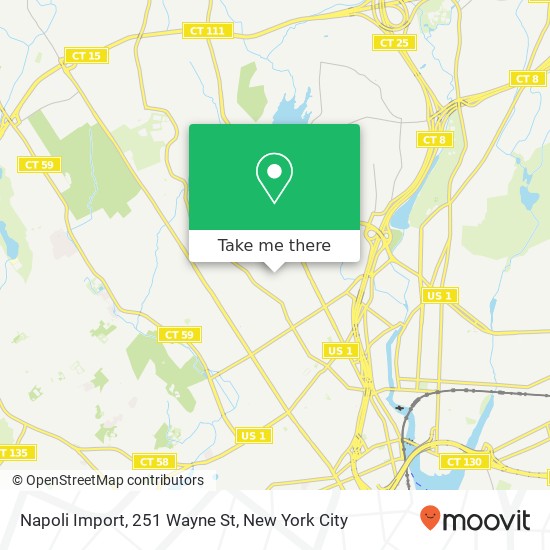 Mapa de Napoli Import, 251 Wayne St