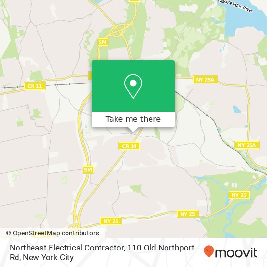 Mapa de Northeast Electrical Contractor, 110 Old Northport Rd