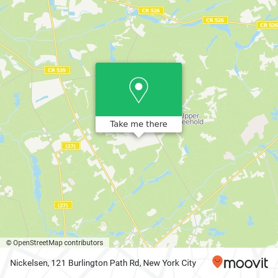 Mapa de Nickelsen, 121 Burlington Path Rd