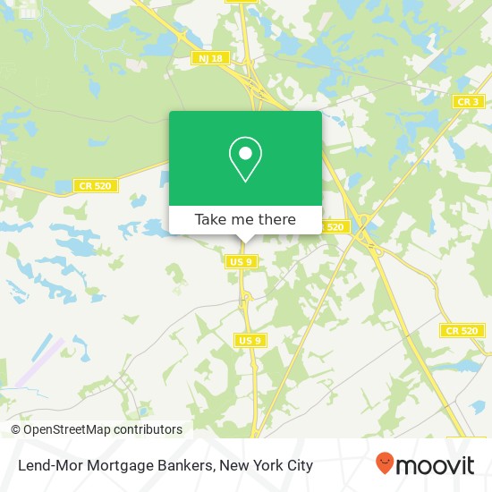 Lend-Mor Mortgage Bankers, 176 US Highway 9 map