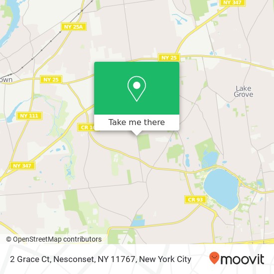 Mapa de 2 Grace Ct, Nesconset, NY 11767