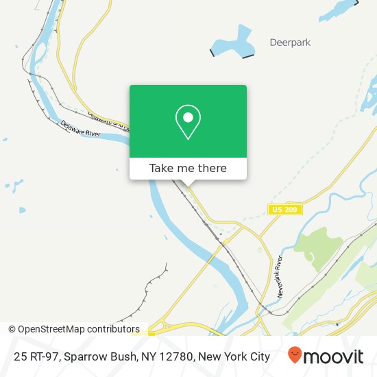 Mapa de 25 RT-97, Sparrow Bush, NY 12780