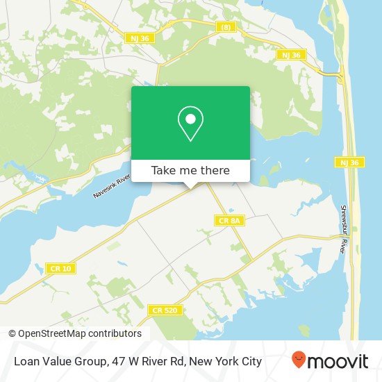 Mapa de Loan Value Group, 47 W River Rd