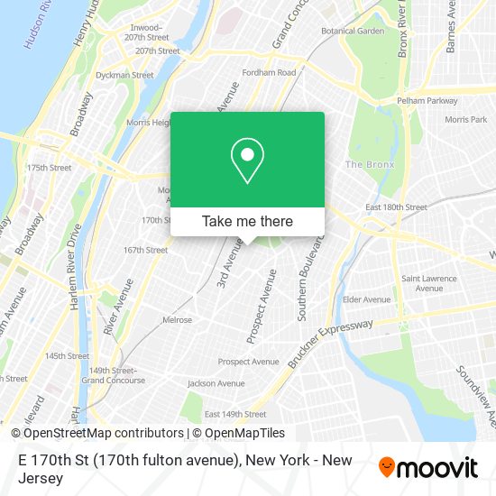 E 170th St (170th fulton avenue) map