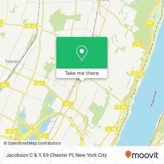 Jacobson C & Y, 69 Chester Pl map