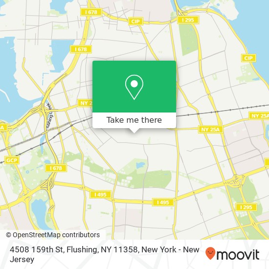 Mapa de 4508 159th St, Flushing, NY 11358