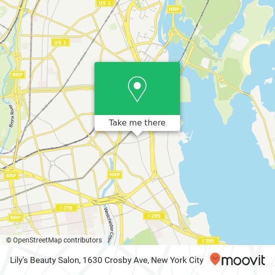 Lily's Beauty Salon, 1630 Crosby Ave map