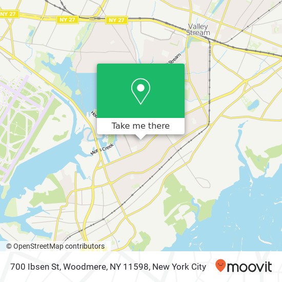Mapa de 700 Ibsen St, Woodmere, NY 11598