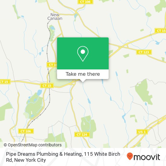 Mapa de Pipe Dreams Plumbing & Heating, 115 White Birch Rd