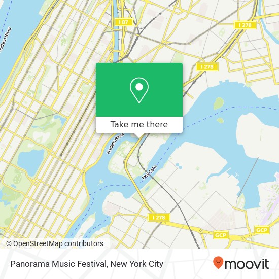 Mapa de Panorama Music Festival