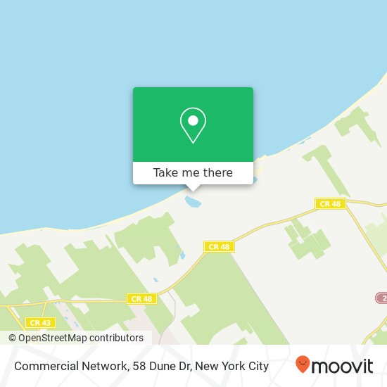 Mapa de Commercial Network, 58 Dune Dr