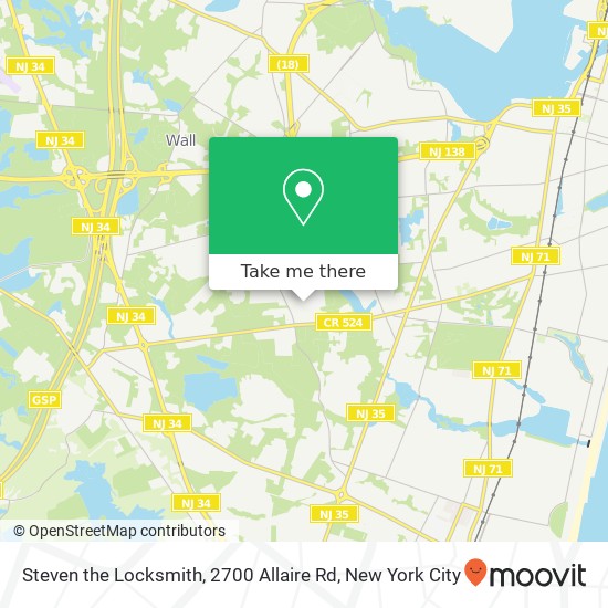 Mapa de Steven the Locksmith, 2700 Allaire Rd